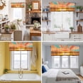 thumbnail image 5 of Abstract Sunset Valance Curtain for Windows Seaside Orange Landscape Vintage Collage Rod Pocket Curtain Valances Short Window Treatments Panels for Kitchen Bathroom Laundry Room Basement 56 x 16 Inch, 5 of 9