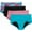 Boyshort - Pink/Blue/Black - 4 Pack, variant on Hanes Girls' Comfort, Period. Boys'hort & Hipster Period Underwear, Moderate Protection, Multi-Pack