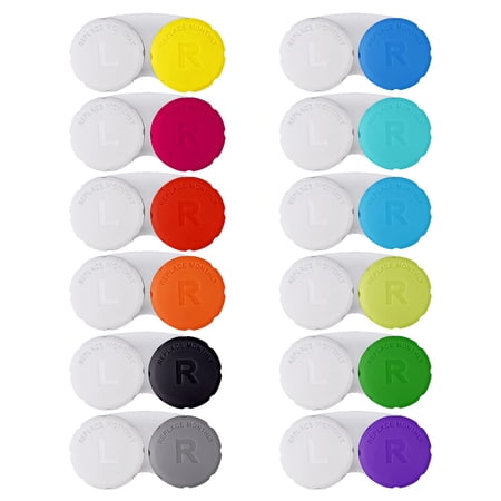 Lasiyanor 12PCS Colorful Contact Lens Case