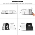 thumbnail image 3 of Black Sheet Music Folder A4 Size Storage Holder Binder for Stage Musical Instrument Piano Performance, 3 of 6