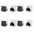 thumbnail image 1 of 8 Pcs Cat5 Network Ethernet RJ45 8P8C PCB Mount Socket Connector, 1 of 1