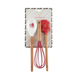 10 in. Silicone Tri-Color Whisk with Wooden Handle 10 in. Silicone Tri-Color Whisk with Wooden Handle