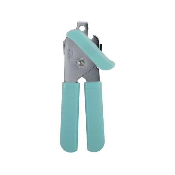 GoodCook PROfreshionals Stainless Steel Can Opener with Soft-Grip Handles, Teal