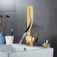 thumbnail image 3 of Grifo de lavabo, grifo de baño, diseño moderno y elegante, grifo de lavabo de latón dorado, rotación de 360 °, agua fría y caliente opcional, válvula de cerámica Vhermosa WLJ-4547, 3 of 5