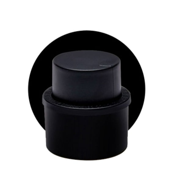 2pcs/Set Reusable Cola Pump Frizzy Carbonation Keeper Bottle Stopper Drink Sealer Beverage Saver Soda Cap BLACK 2PCS