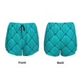 thumbnail image 3 of Logiee Diamond Shaped Print Women 2 in 1 Running Shorts,High Waisted Athletic Shorts,Gym Workout Shorts with Liner Pockets-Medium, 3 of 7