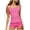 Hot Pink, variant on Teens Girls Kids Tankini Swimsuits Tween Beach Polka Dot Bathing Suits 2 Piece Padded Tops Boyshorts Swimwear