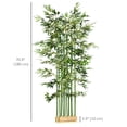thumbnail image 3 of HOMCOM 5ft Tall Artificial Bamboo Tree, Fake Bamboo Plant for Home Decor, 3 of 10