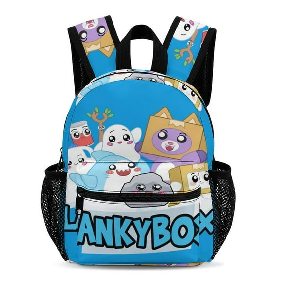 Cartoon Lan!ky BOX Backpack Lightweight Small Durable Casual Travel Daypack with Mesh Side Pockets