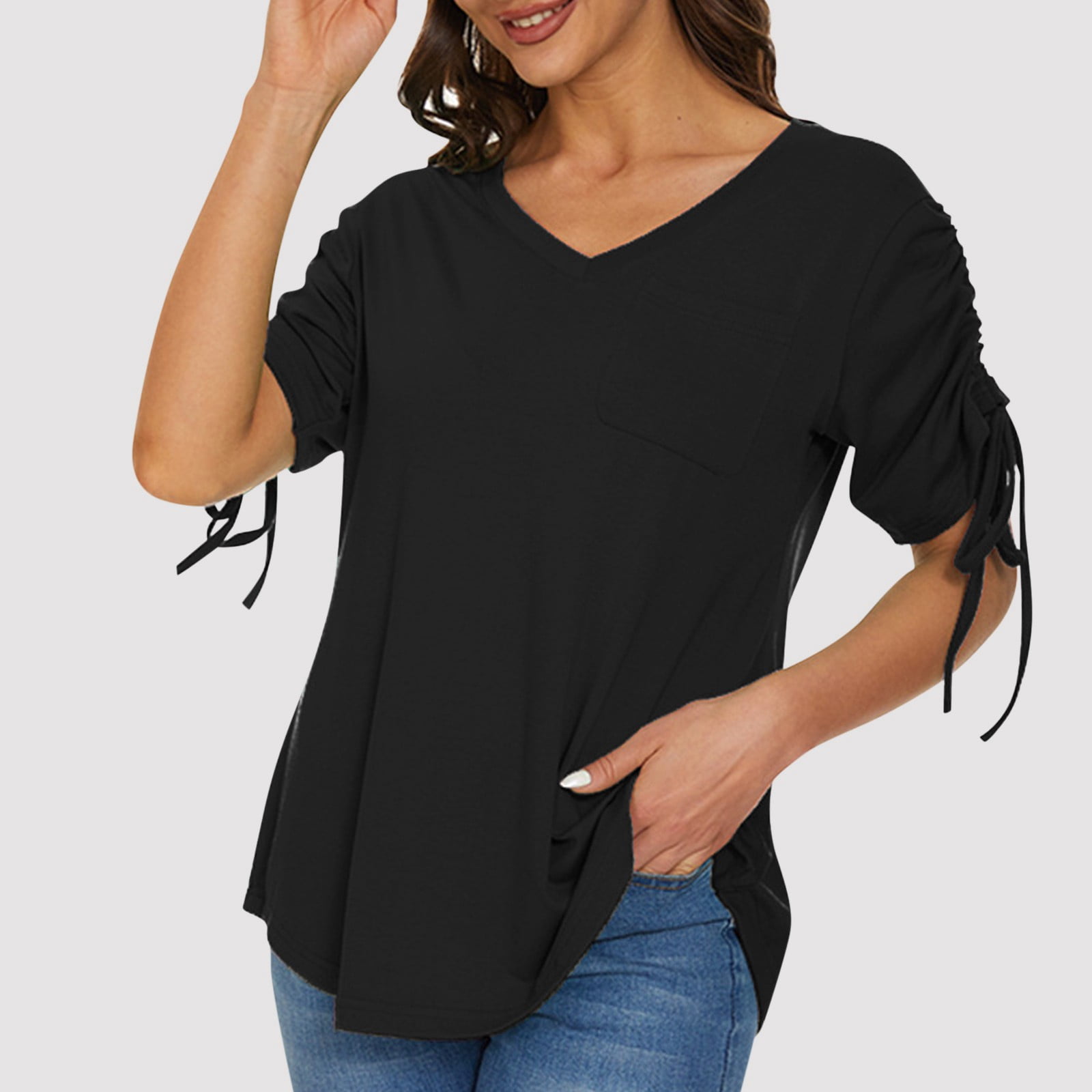 silky t shirt tops