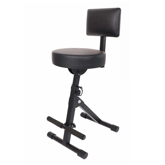 Silla de tambor taburete de guitarra plegable con respaldo ajustable perfecl