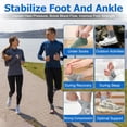 thumbnail image 5 of 6Pairs Neuropathy Socks for Women and Men, Toeless Compression Socks, Soothe Relief Compression Socks, Compression Socks for Plantar Fasciitis, Achilles Tendonitis Relief, Arch Support (Large) Large, 5 of 5