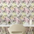 thumbnail image 3 of Floral Peel & Stick Wallpaper, Repetitive Pastel Color Circles Meadow Flowers Daisy Romantic Print, Self-Adhesive Living Room Kitchen Accent, 3 Sizes, Champagne Rose and Cream, by Ambesonne, 3 of 6