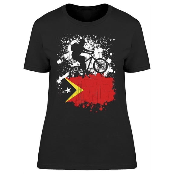 Timor Leste Biker Team T-Shirt Women -Image by Shutterstock Women T-Shirt, Female Small