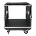 thumbnail image 5 of Sound Town 10U PA DJ Pro Audio Rack/Road ATA Case with 11U Slant Mixer Top, 20 Rackable Depth and Casters, 10 Space Size, Pro Tour Grade (STMR-10UW), 5 of 6