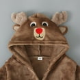 thumbnail image 5 of Generic Toddler Christmas Hooded Robe Children'S Santa Claus Bathrobe Toddler Girls Boys Long Sleeve Christmas Bathrobe Velvet Sleepdress Leisure Wear For Kids Babys Clothes Deer, 5 of 6