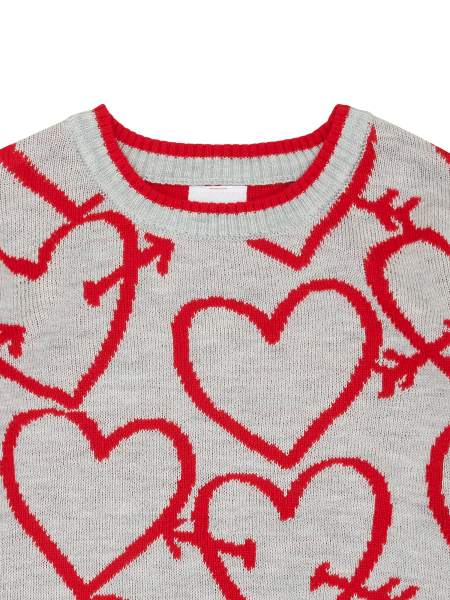 Way To Celebrate Toddler Valentine's Day Heart Sweater, Sizes 12M-5T