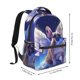 thumbnail image 2 of Easygdp Night Sky Winged French Bulldog Mochila Ergonómica Versátil para Laptop - Múltiples Bolsillos, Correas Ajustables, Unisex para Escuela, Viajes y Actividades al Aire Libre-One Size, 2 of 5