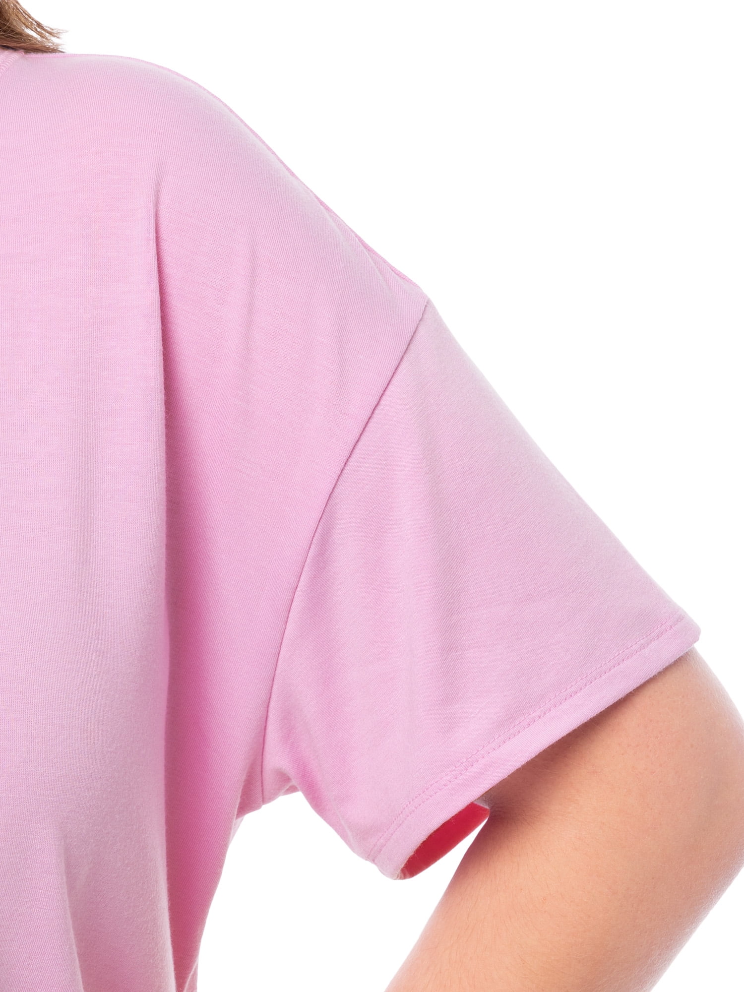 Fruit of the Loom Women's Soft and Breathable Short Sleeve Crew Top & Pajama Short Set, Sizes S-4X