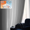 thumbnail image 5 of Dark Grey White Blackout Curtains for Bedroom/Living Room, Pinch Pleated Black Out Curtains, Farmhouse Ombre Color Modern Simple Room Darkening Window Drapes with Hooks 2 Panels, 39"x70", 5 of 8