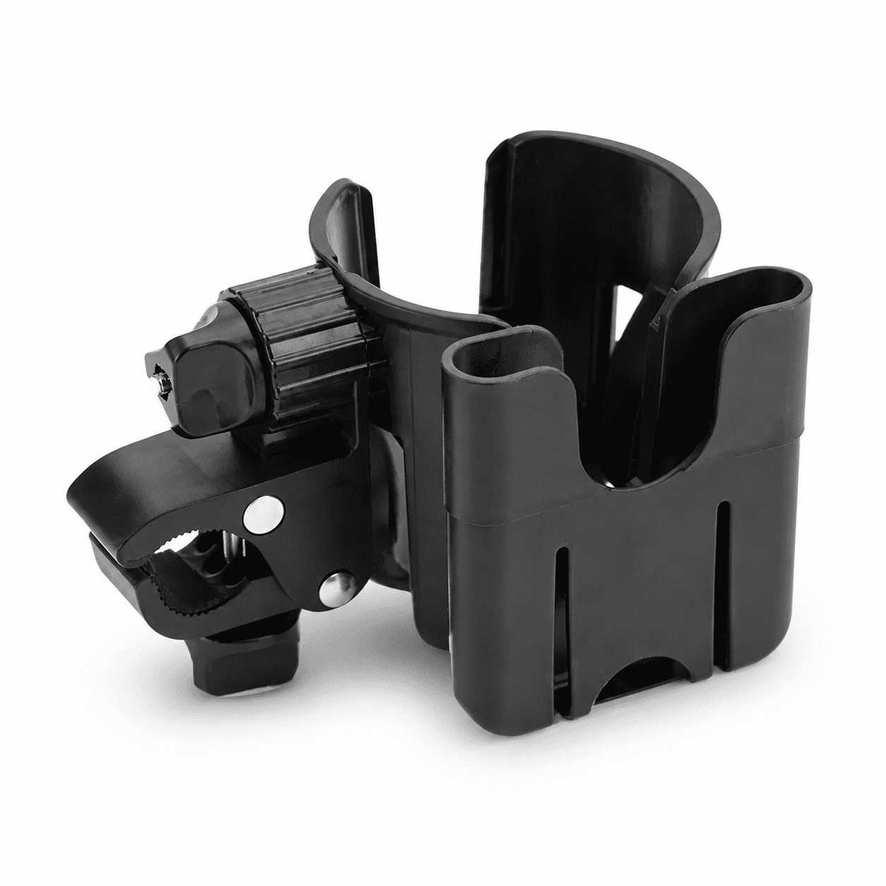 Universal 2-in-1 Cup & Phone Mount Holder, Easy to Clean Smooth Surface Drink Organizer for Bikes, Wheelchairs, Walkers, Scooters