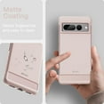 thumbnail image 4 of JETech Slim Fit Case for Google Pixel 7 Pro, Thin Phone Cover Matte Finish with Shock-Absorption and Carbon Fiber Design (Pink), 4 of 7