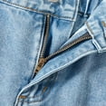 thumbnail image 6 of Gubotare Bootcut Jeans for Girls Kids Girls Casual Denim Ripped Jeans Solid Color Wide Leg Pants with Multi-pockets Size 9-10 (Light Blue,9-10 Years), 6 of 8