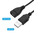 thumbnail image 3 of Cable de extensión USB Uxcell con interruptor ON/OFF, adaptador de cables de alimentación con indicador LED, negro, paquete de 2, 3 of 5