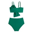 thumbnail image 3 of Girl's Cute Big Bow Split Swimsuit For Kids (, 3 of 4