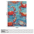 thumbnail image 4 of BCIIG Cartoon Crab Throw Blanket Gifts, Soft Cozy Fleece Blanket with Fun Crabs and Lifebuoy Print, Blanket for Kids Boys Girls, Perfect for Couch Bed Sofa, Beach Summer Decor 40x50in, 4 of 6