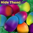 thumbnail image 5 of Stargo 16 Pack 3.2” Large Colorful Ombre Easter Eggs Empty - with hinges, Bright Ombre Multicolored, Plastic Easter Eggs Fillable, Eggs for Easter Egg Hunts, Basket Fillers, Party Favor, Surprise Eggs, 5 of 6