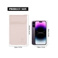 thumbnail image 4 of Deago Security Pouch Faraday Bag Cell Phone Anti-Tracking Anti-Spying GPS RFID Signal Blocking Bag Shielding Pouch Wallet Case for Cell Phone Privacy Protection Car Key (Beige), 4 of 10