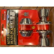 Mobile Home Lockset. Door Lock & Deadbolt. Stainless Steel Keyed Alike