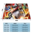 thumbnail image 4 of Power Rangers Fleece Blanket Super Soft Cozy Throw Blanket Fuzzy Comfy Flannel Blanket Warm Plush Blankets And Throws For Couch, Sofa, Bed 60"X50", 4 of 7