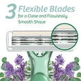 thumbnail image 2 of BIC Soleil Escape Women's Disposable Razor 3 Blade Set, Moisture Strip With Almond Oil, Lavender and Eucalyptus Scented Handles, Includes Bonus Caramel Apple, 8 Razors, 2 of 7