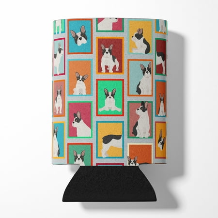 

Lots of Black and White French Bulldog Can or Bottle Hugger 3 in x 5 in
