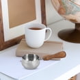 thumbnail image 4 of Taza para Salsa Espresso Crema Mango de Madera Mini Acero Inoxidable, 4 of 6