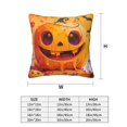 thumbnail image 3 of Halloween Throw Pillow Covers, Halloween Cute Cartoon Pumpkin Halloween Decorations Square Pillow Cases with Invisible Zipper for Bed Couch Sofa, Farmhouse Halloween Decor-2 Pack 12x12, 3 of 6