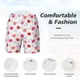 thumbnail image 6 of Picia Red Lips 1 pattern Mens Swim Trunks with Compression Liner Stretch Beach Shorts Quick Dry with Zipper Pockets No-Chafing Board Shorts-X-Large, 6 of 9