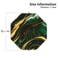 thumbnail image 2 of Disketp Green Marble Funny Coasters,4 Pcs Leather Coasters with Holder, Perfect Housewarming Hostess Gifts,Protect Furniture from Water Marks Scratch and Damage-Octagon, 2 of 6