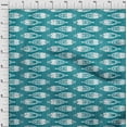 thumbnail image 4 of oneOone Cotton Poplin Twill Dark Teal Green Fabric Asian Block Fish Dress Material Fabric Print Fabric By The Yard 56 Inch Wide, 4 of 4
