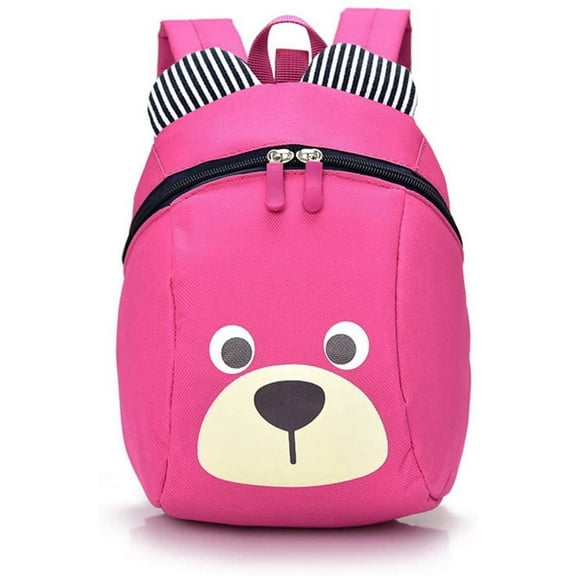 BTEPSGA Cute Bear Small Backpack With Leash Backpack Bag Mini Size