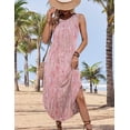 thumbnail image 4 of Vestido de verano Zeagoo Floral para mujer 2025 con estampado rosa claro, 4 of 6