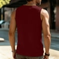 thumbnail image 5 of Xuniizn Mens Tank Top Summer Solid Sleeveless Henley Button V Neck Basketball Undershirts Casual Loose Soft Cozy Breathable Holiday Beach T Shirts, M-3XL, 5 of 9