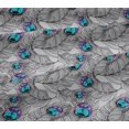 thumbnail image 5 of oneOone Cotton Jersey Aqua Blue Fabric Feather Diy Clothing Quilting Fabric Print Fabric By Yard 58 Inch Wide-LB, 5 of 6