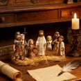 thumbnail image 3 of Little Saints in a Tin: Mini Easter Jesus Classic Scenes, Portable Easter & Resurrection Scene in the Box, for Religious Home Office Tabletop/Shelf, Pocket Resin Nativity Sets & Figures, A, 3 of 5