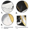thumbnail image 3 of Designart "Black And Gold Harmony Of Marble IV" Abstract Marble Wall Art Print, 3 of 5