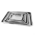 thumbnail image 7 of Bueautybox Stainless Steel Rectangular Grill Fish Baking Tray Plate Pan Kitchen Supplies, 7 of 7