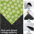 thumbnail image 3 of Green Daisy Flower Pattern Kitchen Rugs Sets Of 3,Kitchen Runner Rugs Non Skid Washable,Decorative Kitchen Floor Mats for Kitchen,Sink,Laundry,17"x30"+ 17"x47" + 17"x59", 3 of 6