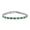 Green, variant on Alternating Round Cubic Zirconia 12.00 CT 4 Prong Basket Set Solitaire AAA CZ Tennis Bracelet For Women Prom Bride Silver Plated Simulated Jewel Color Birthstone 7.5 Inch